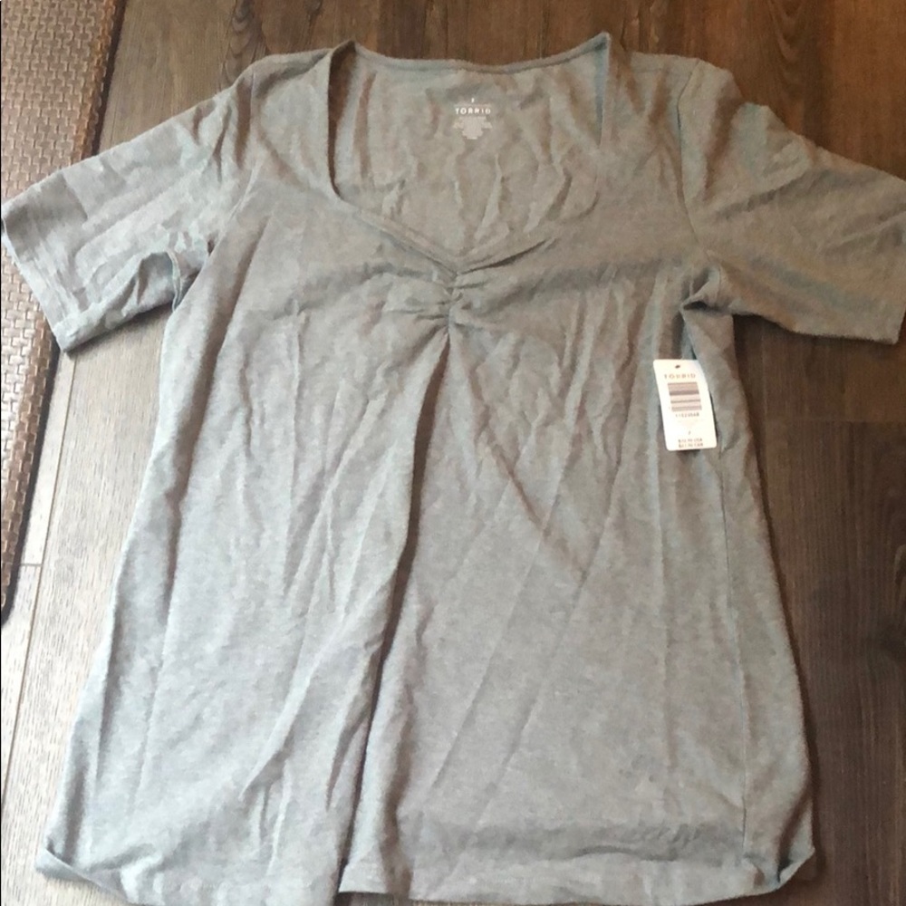 Torrid Grey Short Sleeve Shirt